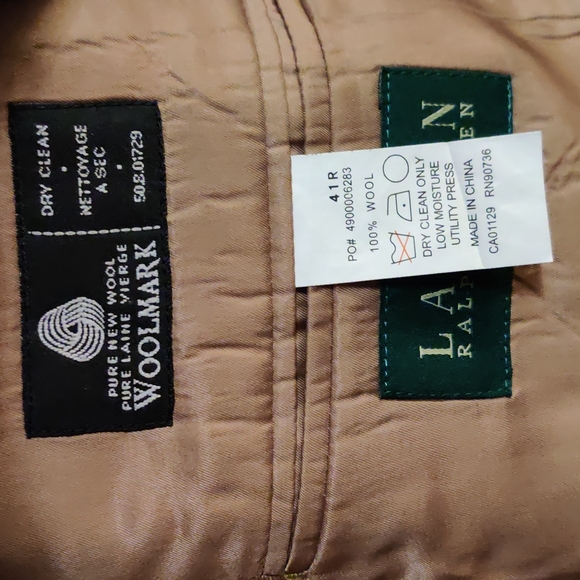 Ralph Lauren Tan Blazer 41R - Picture 5 of 6